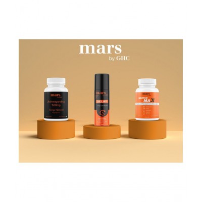 mars by GHC Surge Max, Shilajit (60 Capsules - Pack of 1) | Immunity Booster & Stamina Booster For Men, Reduces Stress and Anxiety | Powered With Safed Musli & Gokshura | 100% Vegan mars by GHC Surge Max, Shilajit (60 Capsules - Pack of 1) | Immunity Booster & Stamina Booster For Men, Reduces Stress and Anxiety | Powered With Safed Musli & Gokshura | 100% Vegan