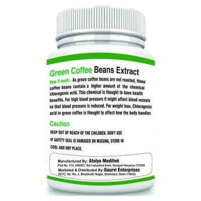 mycure Premium Green Coffee Extract For Weight Loss 800 mg Fat Burner Capsule