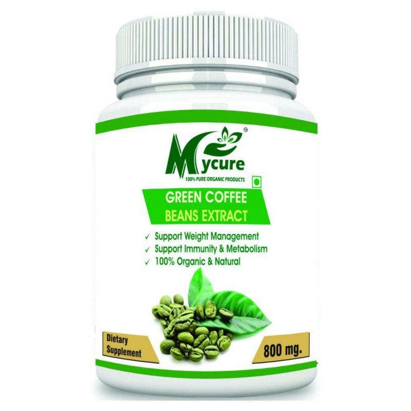 mycure Premium Green Coffee Extract For Weight Loss 800 mg Fat Burner Capsule