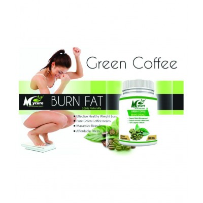 mycure Premium Green Coffee Extract For Weight Loss 800 mg Fat Burner Capsule Pack of 5