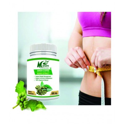mycure Premium Green Coffee Extract For Weight Loss 800 mg Unflavoured Pack of 3