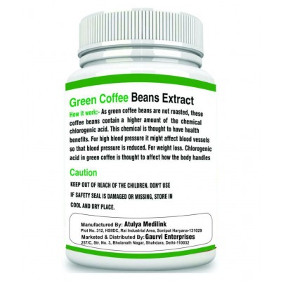 mycure Premium Green Coffee Extract For Weight Loss 800 mg Unflavoured Single Pack
