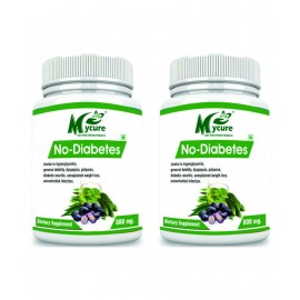 mycure Premium Quality No Diabetes Extract 800 mg Pack of 2
