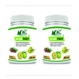 mycure Premium Quality Slim Fast Extract for Fat Burn 800 mg Fat Burner Capsule Pack of 2 mycure Premium Quality Slim Fast Extract for Fat Burn 800 mg Fat Burner Capsule Pack of 2