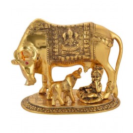 nitin collection Cow and Calf Aluminium Idol nitin collection Cow and Calf Aluminium Idol