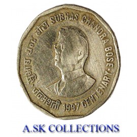 old 2 rupee coin  a