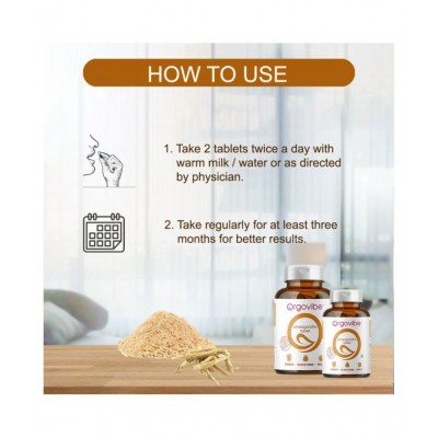 orgovibe Organic  Ashwagandha Tablet 120 no.s Pack Of 1