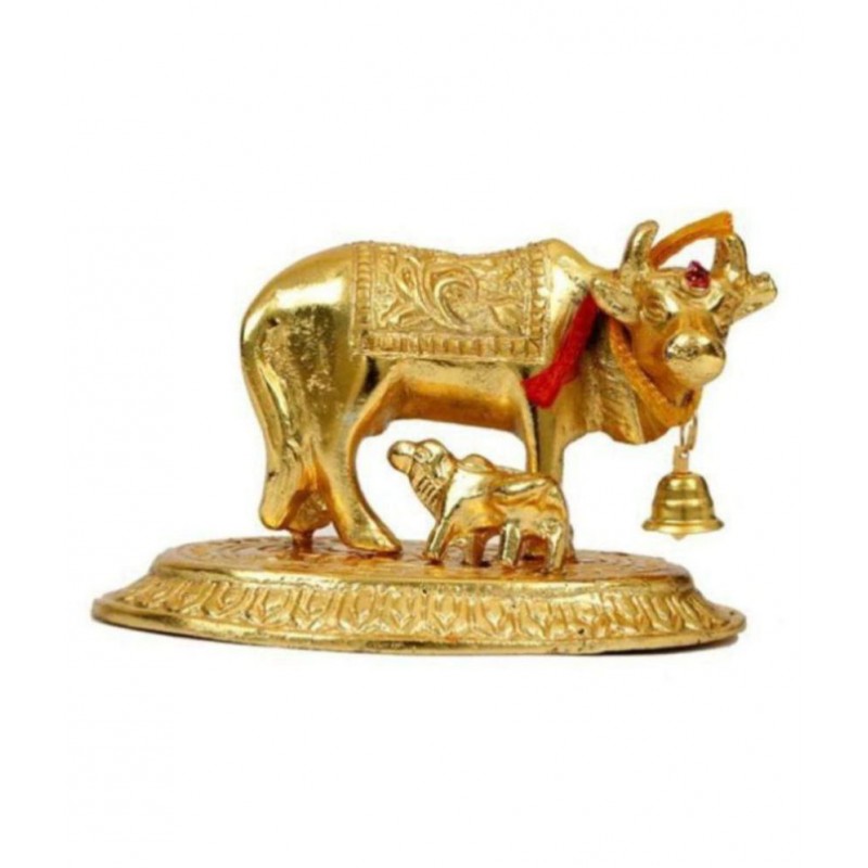 phonation Kamdhenu Cow Brass Idol
