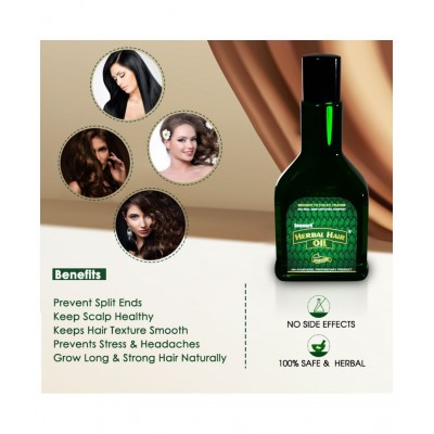 "Deemark Herbal Hair Oil  (Pack of 3, 360ml.) - Long & Shiny Hair | Anti Hair Fall Control | Thick & Long Lasting Soft Hair "