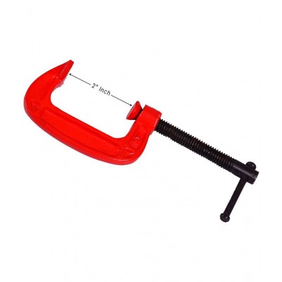 "Laxmi 2"" Inch Heavy Duty G Clamp (Pack of 2) For Holding Products Tools Items C-Clamp