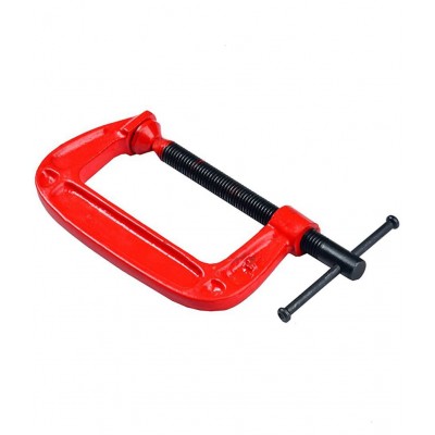 "Laxmi 4"" Inch Heavy Duty G Clamp (Pack of 2) For Holding Products Tools Items C-Clamp