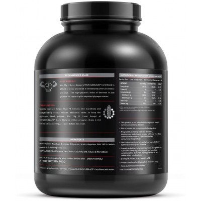 "MuscleBlaze Carb Blend, Active Energy Formula (Mango, 3 kg / 6.6 lb, 40 Servings) "