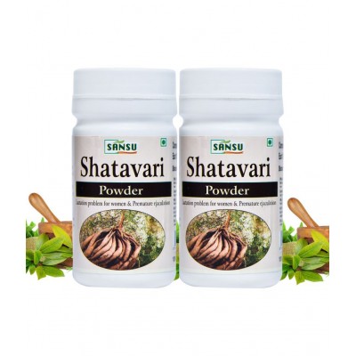 "SANSU Shatavari powder 100g [100gx2] (Pack of 2) "