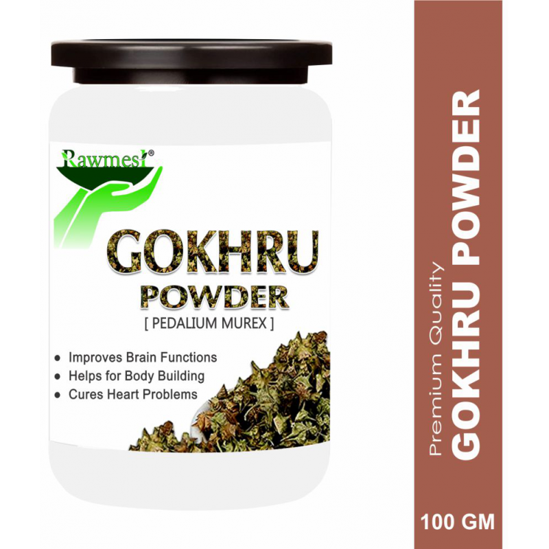 rawmest 100% Gokhru For Improve Brain Functions Powder 100 gm Pack Of 1