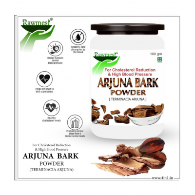 rawmest 100% Natural Arjuna (Terminalia arjuna ) Powder 200 gm Pack Of 2
