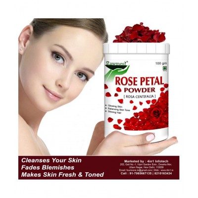 rawmest 100% Natural Rose Petals Powder 100 gm Pack Of 1