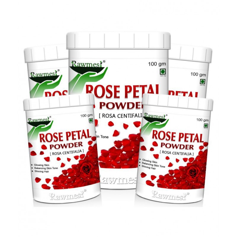 rawmest 100% Natural Rose Petals Powder 500 gm Pack Of 5