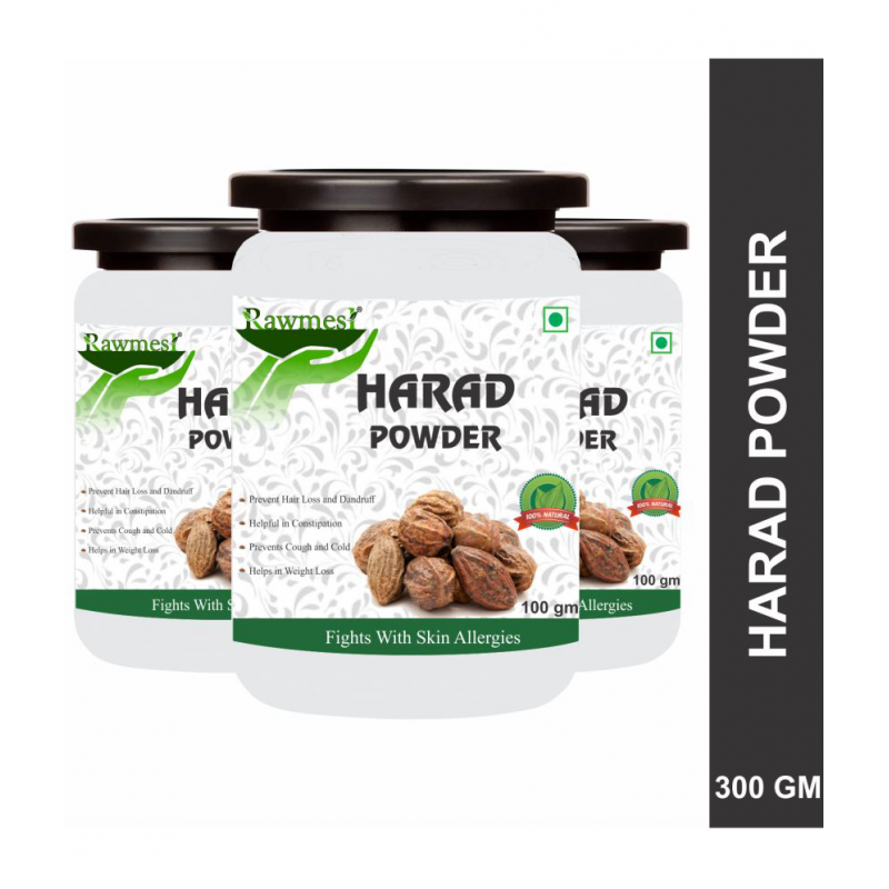rawmest 100% Organic Hared For Skin Allergies Powder 300 gm Pack of 3