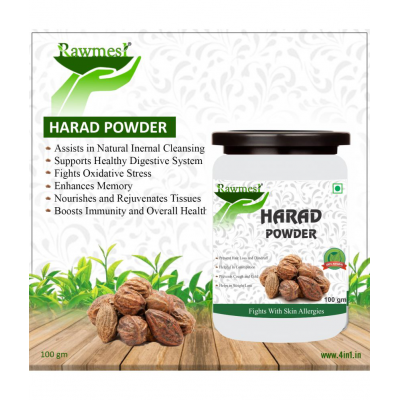 rawmest 100% Organic Hared For Skin Allergies Powder 300 gm Pack of 3