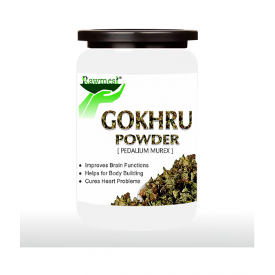 rawmest 100% Organic Pure Gokhru Powder 100 gm Pack Of 2