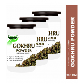 rawmest 100% Organic Pure Gokhru Powder 300 gm Pack of 3