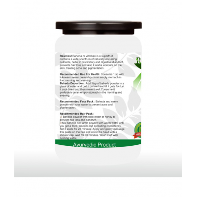 rawmest 100% Pure Baheda For Skin Care Powder 600 gm Pack Of 6