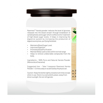 rawmest 100% Pure Karela (Bitter Gourd) Powder 100 gm Pack Of 1