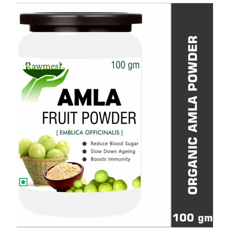 rawmest 100% Pure Organic Amla Fruit Powder 100 gm Pack Of 1
