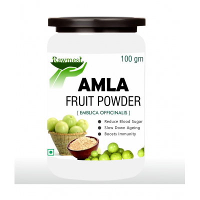 rawmest 100% Pure Organic Amla Fruit Powder 300 gm Pack of 3