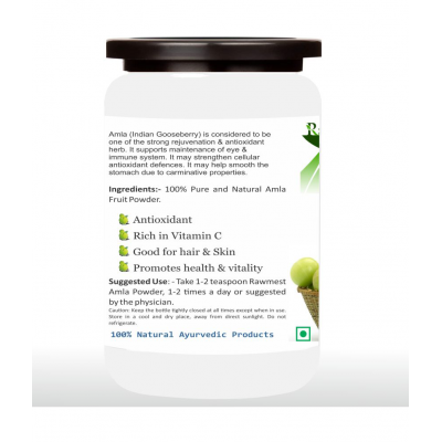 rawmest 100% Pure Organic Amla Fruit Powder 300 gm Pack of 3