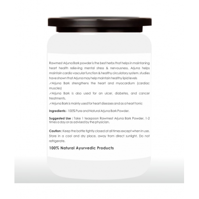 rawmest 100% Pure Organic Arjuna Bark Powder 100 gm Pack of 3
