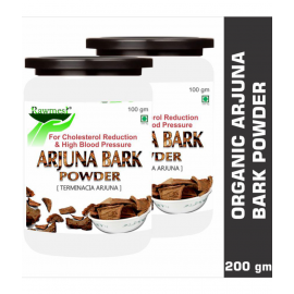 rawmest 100% Pure Organic Arjuna Bark Powder 200 gm Pack Of 2