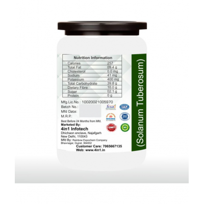 rawmest 100% Pure Potato Ideal For Face Pack Powder 100 gm Pack Of 1