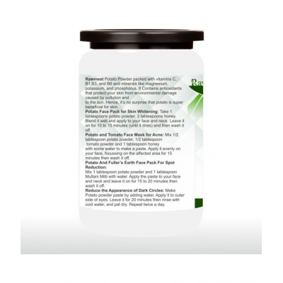rawmest 100% Pure Potato Ideal For Face Pack Powder 100 gm Pack Of 1