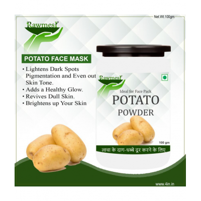 rawmest 100% Pure Potato Ideal For Face Pack Powder 100 gm Pack Of 1