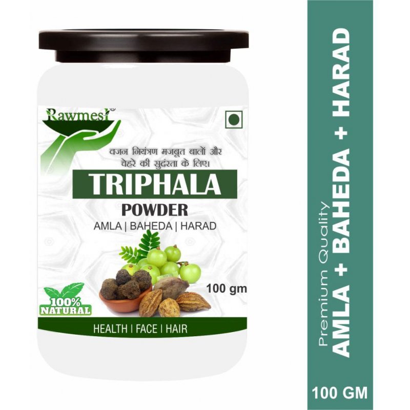 rawmest 100% Triphala ( Amla, Baheda, Harad ) Powder 100 gm Pack Of 1