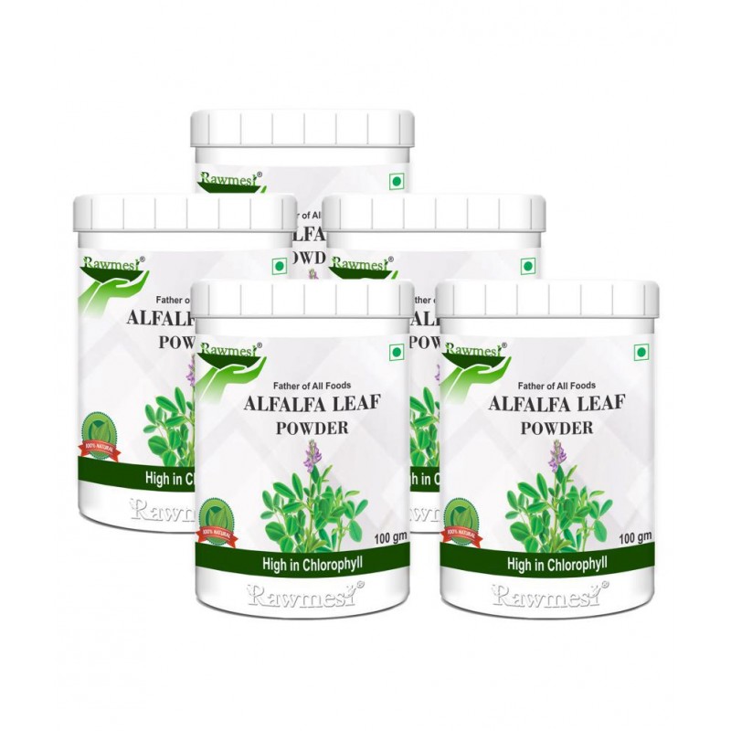 rawmest Alfalfa Leaf Powder 500 gm Pack Of 5