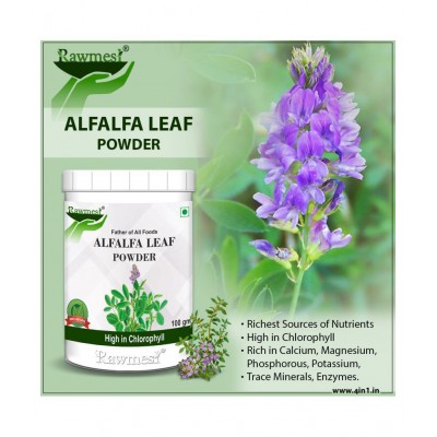 rawmest Alfalfa Leaf Powder 500 gm Pack Of 5