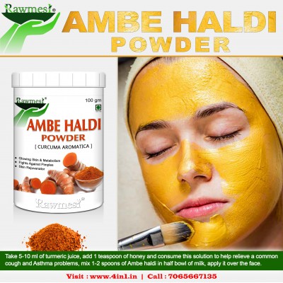 rawmest Ambe haldi Powder 300 gm Pack of 3