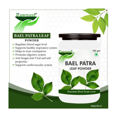 rawmest Bael Patra Leaf For Respiratory Issues Powder 100 gm Pack Of 1