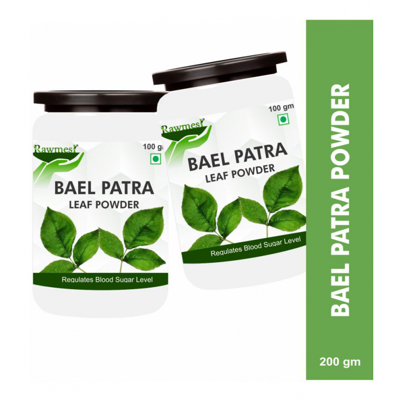 rawmest Bael Patra Leaf For Respiratory Issues Powder 200 gm Pack Of 2