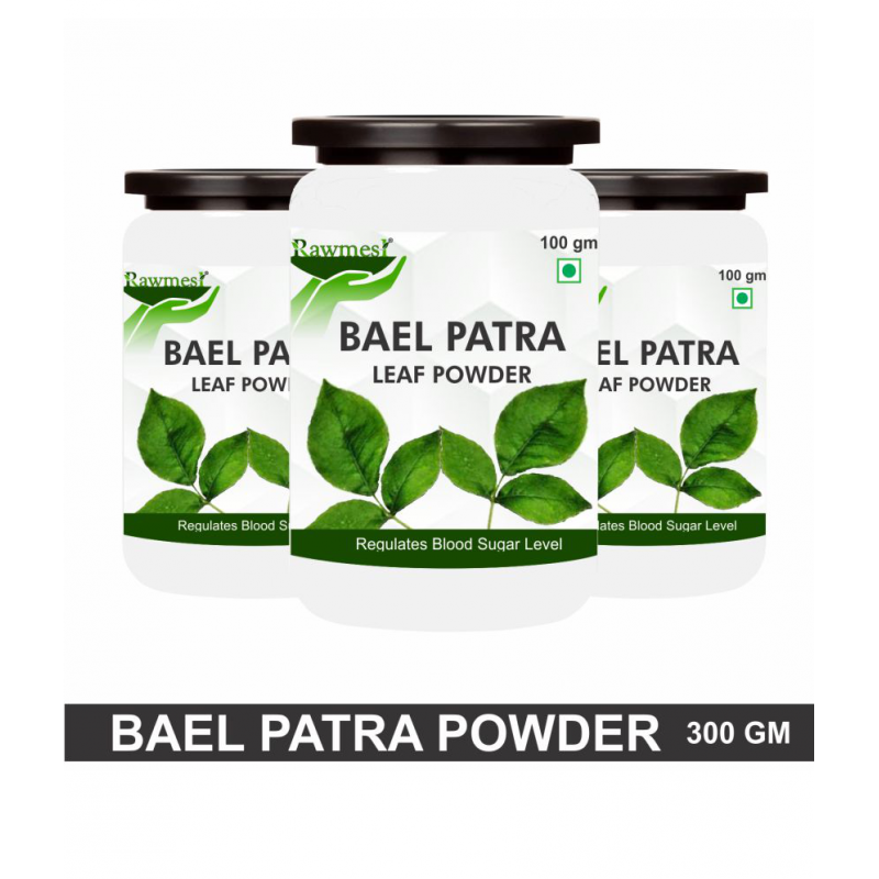 rawmest Bael Patra Leaf For Respiratory Issues Powder 300 gm Pack of 3