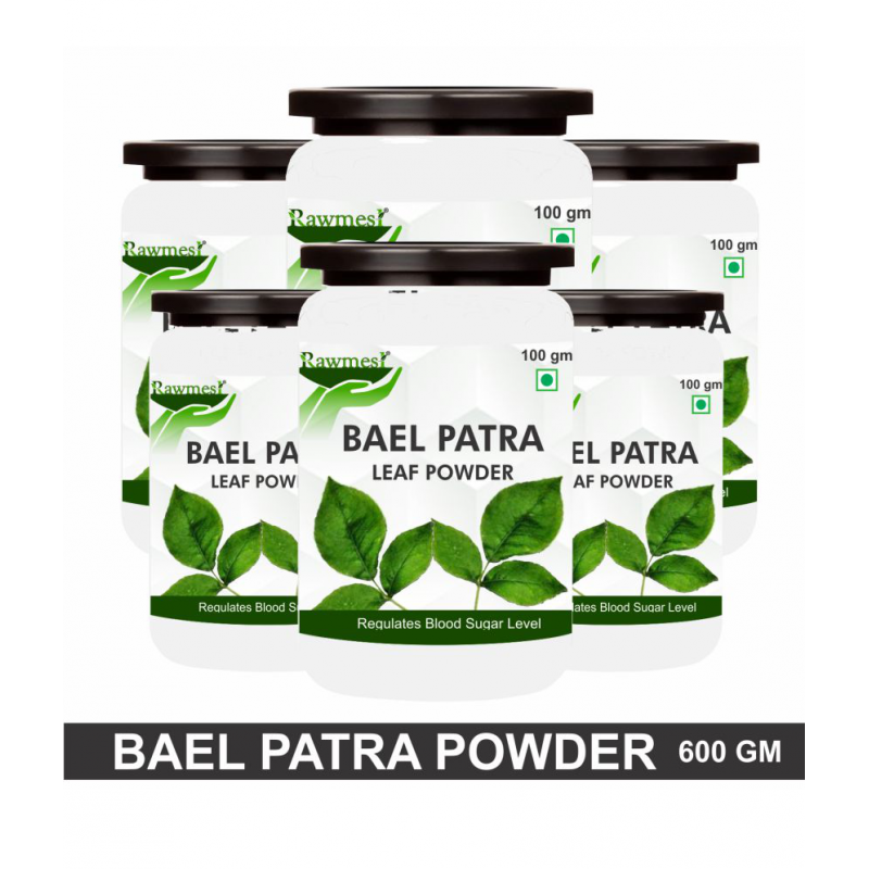 rawmest Bael Patra Leaf For Respiratory Issues Powder 600 gm Pack Of 6