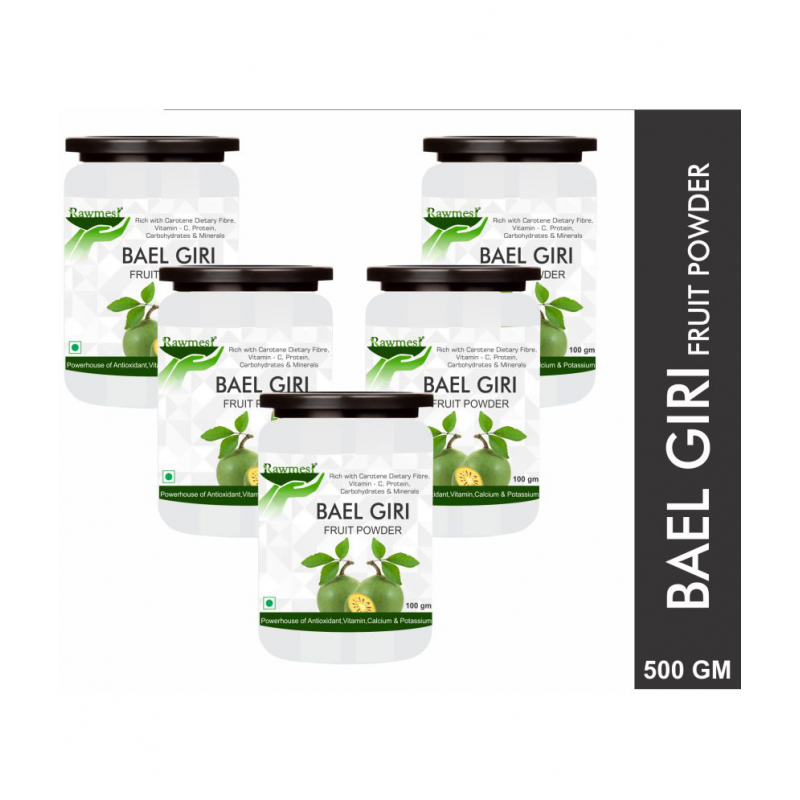 rawmest Baelgiri | Aegle Marmelos | Bael Phal Powder 500 gm Pack Of 5