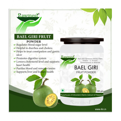 rawmest Baelgiri Fruit | Bael Phal | Belgiri | Powder 100 gm Pack Of 1