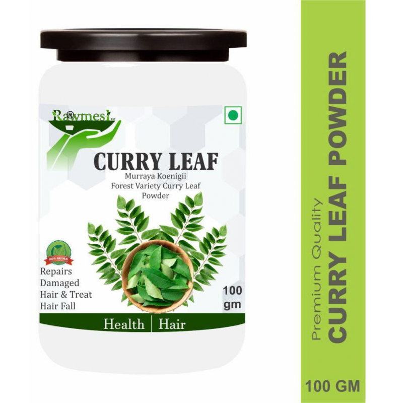 rawmest CURRY LEAF TO GROW STRONG & SHINY HAIR Powder 100 gm Pack Of 1