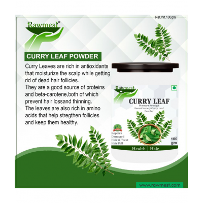 rawmest Curry Leaf For Health, Hair & Skin Care Powder 100 gm Pack Of 1