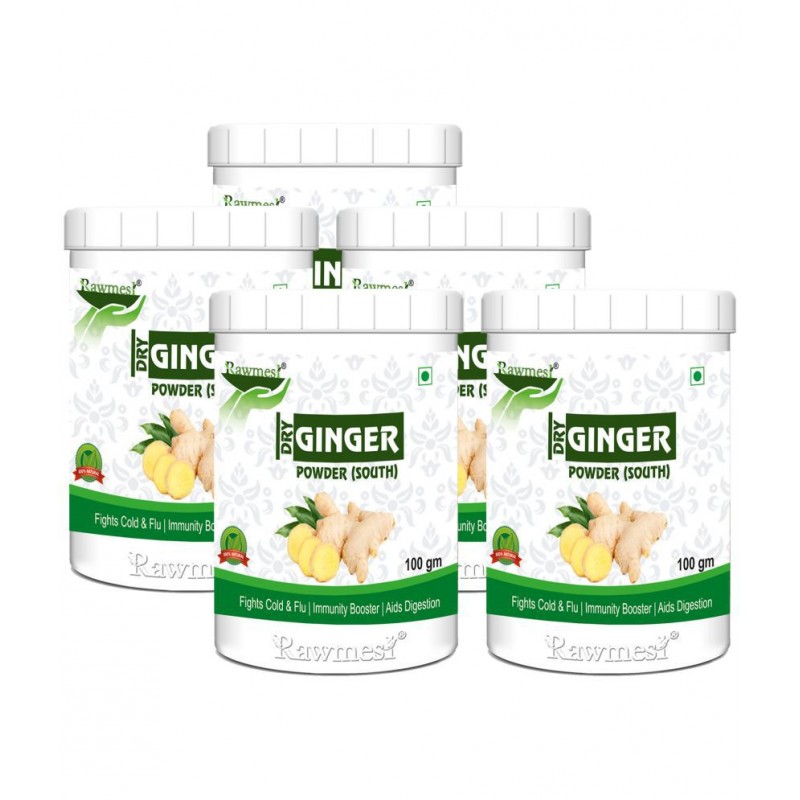 rawmest Dry Ginger For Healthy Hair, Skin &Heart Powder 500 gm Pack Of 5