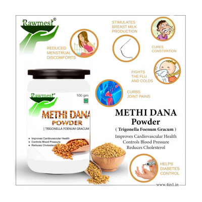 rawmest Fenugreek Seeds, Methi Seeds, Methi Powder 100 gm Pack Of 1