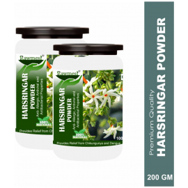 rawmest Harshringar/ Parijat/ Night Jasmine Leaf Powder 200 gm Pack Of 2